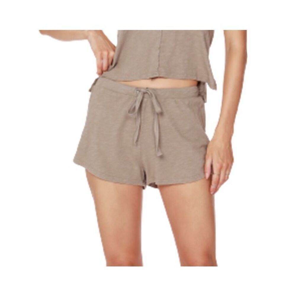 Bobi Slubbed Jersey Pocket Short in Hazelnut SizeβXL